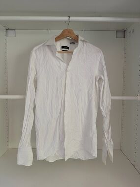 Hugo Boss White Men's Dress Shirt - Sharp Fit